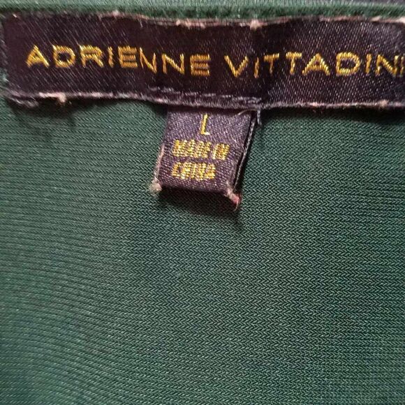 Adrianna Vittadini Forest Green Sleeveless Top with Gold Button Accents size L - Picture 2 of 10